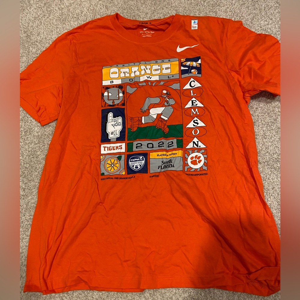 Clemson Orange Bowl Team Issued T Shirt